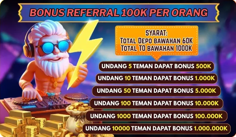 BONUS REFERRAL 100K PER ORANG